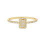 Anel Épure Radiant Modelo Pequeno Ouro Amarelo e Diamantes