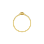 Anel Épure Cushion Modelo Pequeno Ouro Amarelo e Diamantes