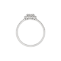Anel Épure Halo Ouro Branco e Diamantes