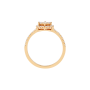 Anel Épure Hexa Ouro Rosa e Diamantes