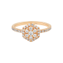Anel Épure Hexa Ouro Rosa e Diamantes
