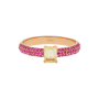 Anel Sweet Briar Ouro Rosa Quartzo e Safiras
