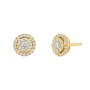Brincos Épure Halo Ouro Amarelo e Diamantes