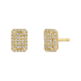 Brincos Épure Radiant Modelo Pequeno Ouro Amarelo, Diamantes