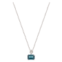 Colar Polaris Ouro Branco, Diamante e Topázio