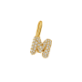 Pendente Letters Collection Ouro Amarelo E Diamantes Letra M
