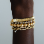 Pulseira Unity III Ouro Amarelo e Diamantes