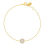 Pulseira Épure Halo Ouro Amarelo e Diamantes