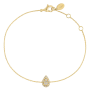 Pulseira Épure Drop Modelo Pequeno Ouro Amarelo e Diamantes