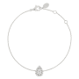 Pulseira Épure Drop Ouro Branco e Diamantes