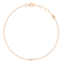 Pulseira Letters Collection Ouro Rosa Letra L
