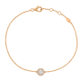 Pulseira Halo Ouro Rosa e Diamantes