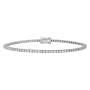 Pulseira Tennis Ouro Branco e Diamantes