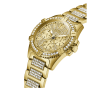 Relógio Masculino Frontier Dourado com Brilhantes