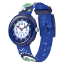 Relógio Flik Flak de criança azul crocodilo