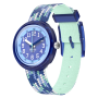 Relógio Flik Flak de criança azul e verde