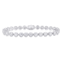 Pulseira Line Ouro Branco e Diamantes imagem 1