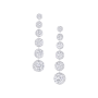 Brincos Line Ouro Branco e Diamantes imagem 1