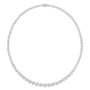 Colar Line Ouro Branco e Diamantes imagem 1