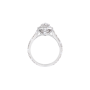 Anel Solitário Icon Pêra Ouro Branco e Diamantes imagem 2