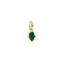 Mini-conta Pendente Mão Hamsa Verde