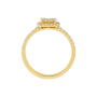 Anel Épure Cushion Ouro Amarelo e Diamantes