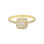 Anel Épure Cushion Ouro Amarelo e Diamantes