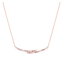 Colar Secret Bloom Ouro Rosa, Safiras e Diamantes imagem 1
