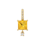 Pendente Ouro Amarelo Safira e Diamantes