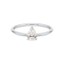 Anel Solitário Diamante Pera Ouro Branco 0.41ct imagem 1