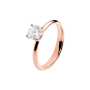 Anel Solitário True Love Ouro Rosa 0.05ct