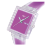 Relógio Swatch mulher Roxo Quadrado Data
