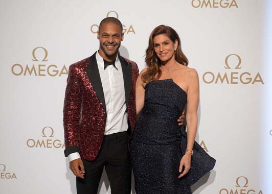 CINDY CRAWFORD E OMEGA Marco DnSanto e Cindy Crawford